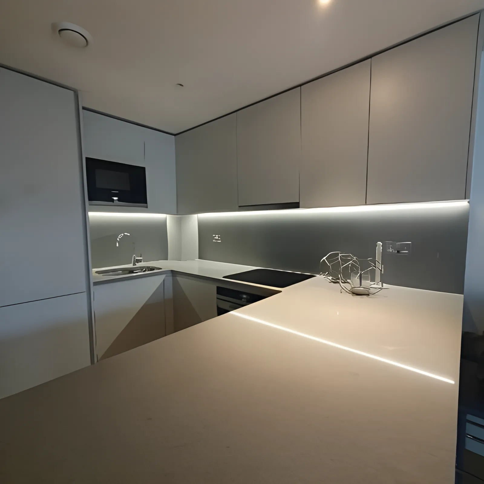 Cleaner performing a detailed deep clean in a home interior